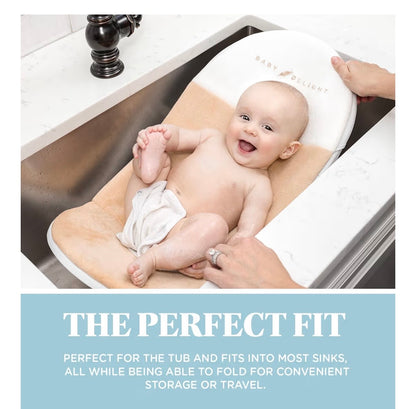 Baby Delight Cushy Nest Cloud Premium Organic Infant Bather | Baby Bath Seat | Comfortable Infant Bath Seat with Support | for Sinks and Tubs | Organic Oat