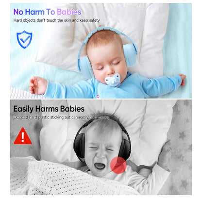 Baby Headphones for Noise - [Upgraded Baby-Friendly Version] Baby Ear Muffs Noise Protection - Baby Noise Cancelling Headphones - Baby Ear Protection for 3 Months to 2 Years